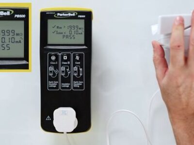 ParkerBell tester showing a Class II pass result