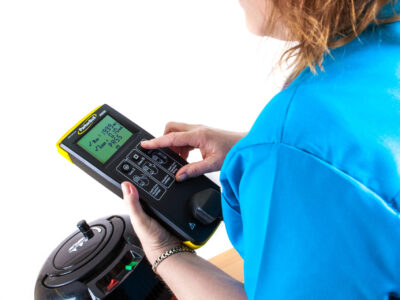 Person PAT testing a vacuum cleaner