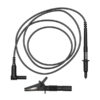 Coiled PAT test leads with probe and clip