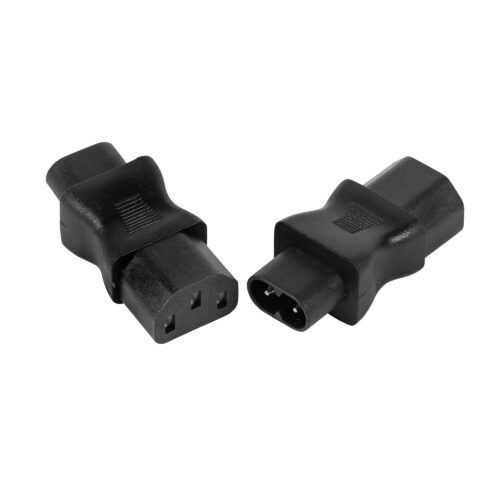 C8-C13 Two pin to IEC round socket adapter