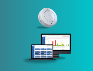 Vape detector with monitoring dashboard on devices