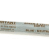 Mains lead printed with plug wiring colour code